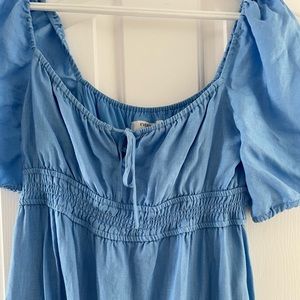 Ever New linen puff sleeve dress